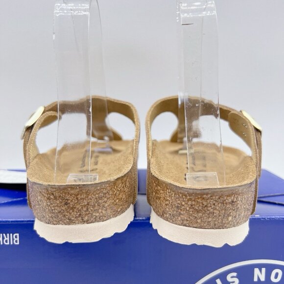 Birkenstock Gizeh Sandal Washed Pink Metallic Thong Women EU 37 US 6-6.5 Regular - Picture 7 of 11